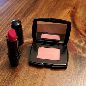 Blush and lipstick